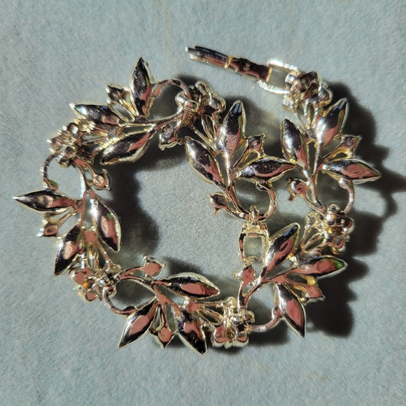 Pink & Silver Metal Bracelet ~ Pretty! *Missing a Stone* ~ GUC ~ Vintage? - Picture 11 of 15